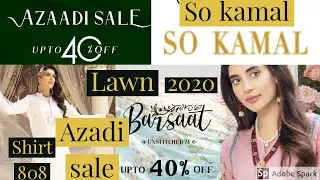 So kamal lawn  collection  Azadi sale  40% off 2020