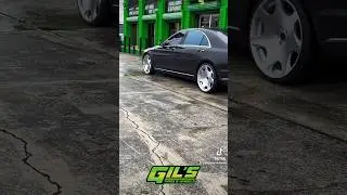 Mercedes S Class sitting on 22&rdquo; Donz Wheels #gilstireandwheel #sanantonio #donzwheels #mercedes #low