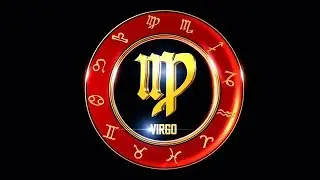 Virgo Western Zodiac Symbol Stock Motion Graphics