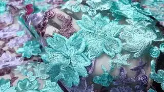 3D Gorgeous Lace Fabric - Soft Mesh Base