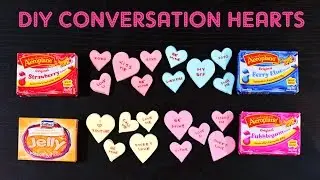 Valentines CONVERSATION HEARTS Recipe Using JELLO! By Cupcake Addiction
