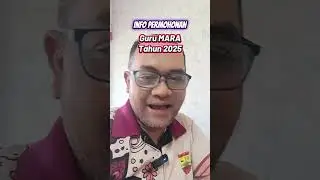 Permohonan Perjawatan Guru MARA Tahun 2025