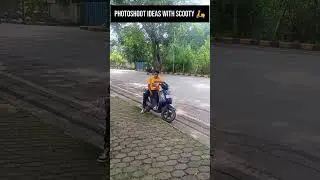 portrait photography scooty pose for boys
