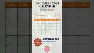 December 2025 Calendar Free Download #calendar #diyplanner #december2025 #freedownload