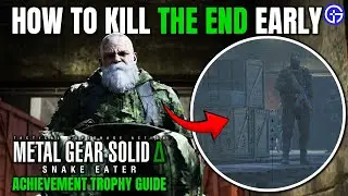 How To Skip THE END Boss Fight - The Early End Achievement Trophy In Metal Gear Solid 3 Delta