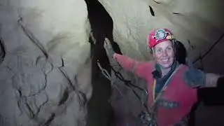 Fridge Door Cave: Top of c4; Stone Eye Passage; Matienzo Hash House Harriers, summer 2023