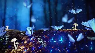 1 Hour Healing Music ✨ Magical Blue Forest Ambience | Deep Relaxation, Calm, Sleep