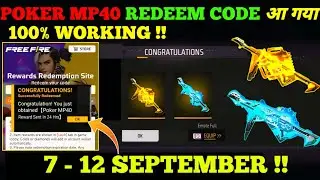 FREE FIRE REDEEM CODE TODAY 7 SEPTEMBER REDEEM CODE FREE FIRE | FF REDEEM CODE TODAY 7 SEPTEMBER