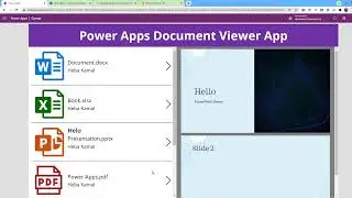 PowerApps document viewer (PDF, Word, PowerPoint, Excel, or any document type)