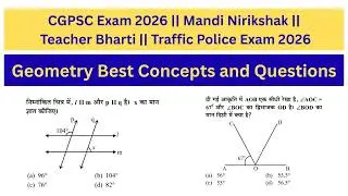 Geometry Class || CG Sikshak Bharti Math || CGSET Math || CGTET Math || CGPSC Exam