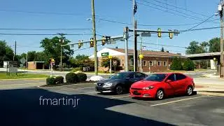 Cop car responding in Newport,Delaware