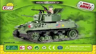 Cobi Instructions | Small Army / WW2 | 2478 | M5A1 Stuart VI (American Light Tank)