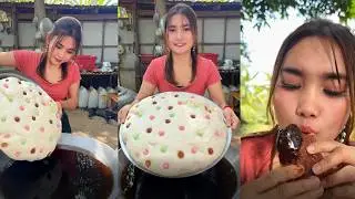 Amazing cooking deep fried cake recipe