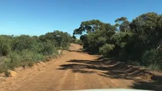 Bumpy road in Kangaroo Island - to Cape Borda