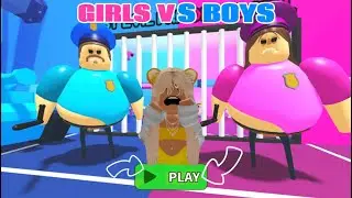 GIRLS VS BOYS OBBY 🩷💙 #simba #obby