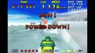 Wave Race 64 Glacier Coast in 1'19