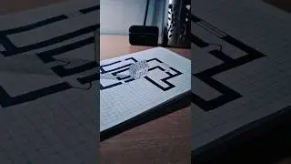 3d anamorphic art #art #3dart #doodleart #ytshorts