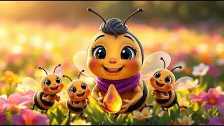 Busy Bee Helper Song 🐝 | Teamwork & Helping Song for Kids | How Bees Make Honey