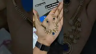 #onegramgold #necklace #choker with #wholesaleprice ||#ad #bridal #imitation #kemp #kempset #ad