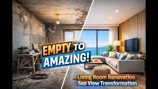 Living Room Renovation Timelapse  Sea View Transformation