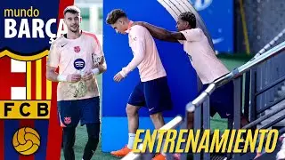 BARÇA: JOAN GARCIA sigue avanzando en solitario y Christensen abandona el entrenamiento