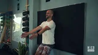 Back to wall shoulder flexion