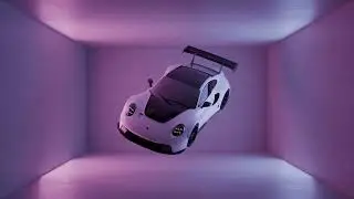 Porsche GT3 Neon Purple Studio Live Wallpaper | 4K Luxury Sports Car Motion Background