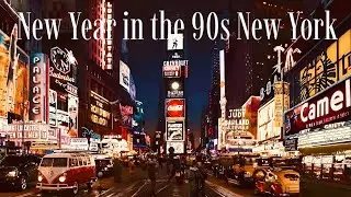 90s Old Playlist New Year Vintage in New York Times Square | Frank Sinatra, ABBA, Eagles, Europe