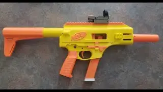 NERF FGC-9 MK2 shooting 32 rounds!