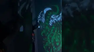 Hot invisible UV action at Bates Motel Escape Rooms in PA! #art #airbrush #blacklight #wildfire