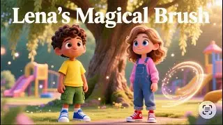 Lena&rsquo;s magical brush 🪄|| Bed time story for kids 👶 