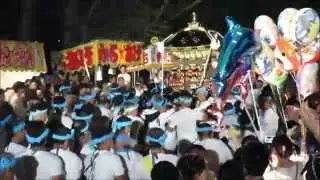 1160安房国司祭・有終の美：瀧口区下立松原神社の神輿。バトル発生！大型重量級神輿。H27awk008mm