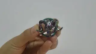 Iridescent Ram Skull Ear Plugs - Alpha Piercing