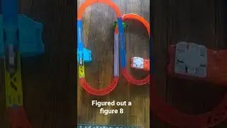 Hot Wheels track ideas mini Figure 8 #hackthetrack #hotwheels
