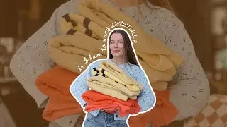 My Thrifted Sweater Collection Pt. 1 🧡💛 #thriftfinds #naturalfibers 