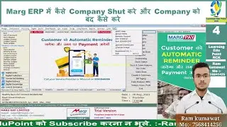 4. How to Close Company in MArg ERP