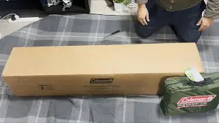 Unboxing the Coleman Instant Up 6P Lighted Northstar Darkroom Tent with Ground Mesh Footprint