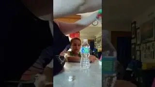 Mom pranks son with the magic water bottle prank ..