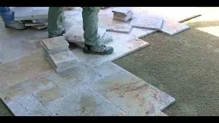 Travertine Paver Pool Deck Installation - Part 2