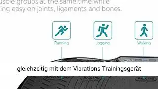 Navaris Vibrationsplatte Ganzk&ouml;rper Sportger&auml;t - Shaper Platte Fitness Training Bauch Beine Po