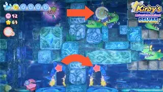 Kirby Return To Dreamland Deluxe - Onion Ocean Stage 4: How to Enter hidden spot & Energy Sphere