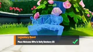 Place Welcome Gifts in Holly Hatchery (2) - Fortnite Week 5 Legendary Quest