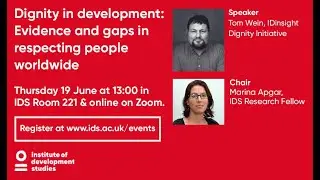 Dignity in development: Evidence and gaps in respecting people worldwide