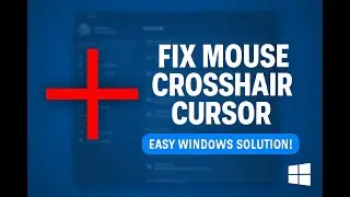 Fix Crosshair Cursor on Windows | Mouse Pointer Shows Lines or Cross Issue Solved (Win + * + *)
