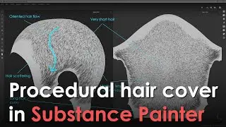Procedural hair cover in Substance Painter Preview - Sneak Peek Sept. 2020