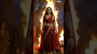 &ldquo;Red Veil Ghost 🔥 | Haunted Cremation Ground Horror Story | Scariest Indian Bride  | #shorts #horror