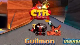 CTR Crash Team Racing: Guilmon Skin Mod (Digimon)