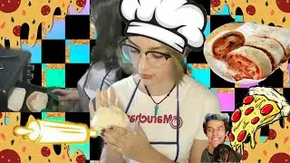 Haciendo rollos de pizza (me quedan crudos xd)