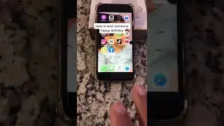 Send Happy Birthday In Style | iPhone Trick #shorts