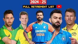 End of an era 🏏💔  | cricket retirement list | 2024-25
